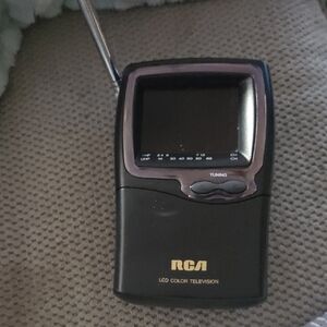 Black Portable LCD Color Television